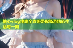 糖心vlog线路全攻略带你畅游精彩生活每一刻