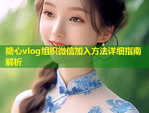 糖心vlog组织微信加入方法详细指南解析  第1张